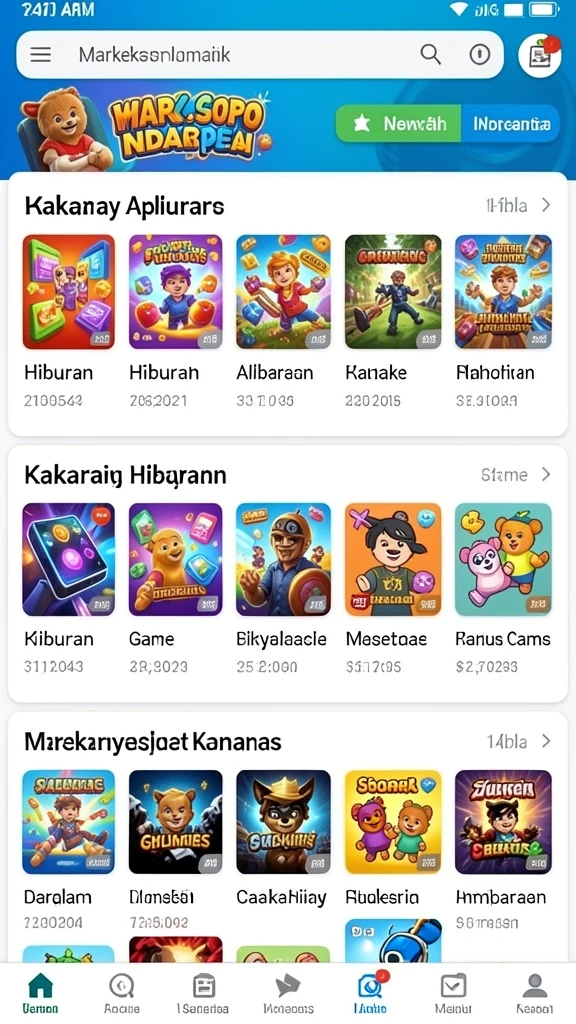 Tangkapan layar dari mode kompetisi yang seru.