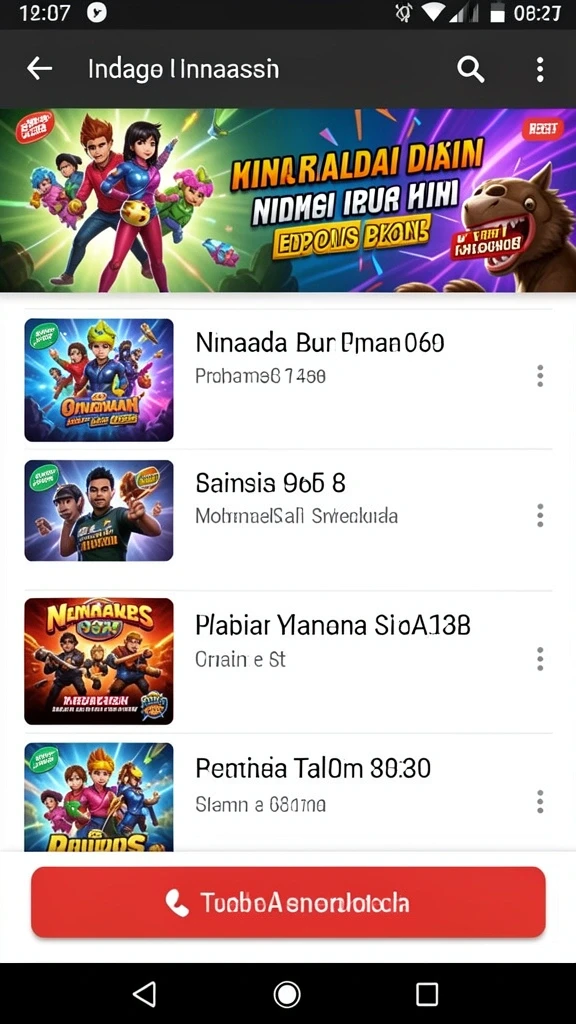 Memperlihatkan leaderboard dengan peringkat pemain.