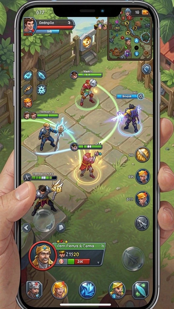 Screenshot menunjukkan grafis yang memukau dalam game.
