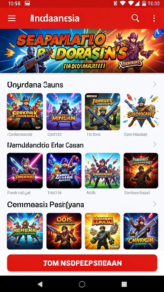 Berbagai pilihan permainan menarik untuk semua pemain.