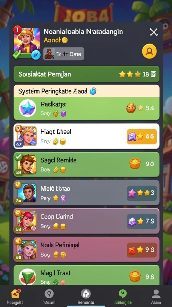 Tampilan utama game CEMARA77 yang menarik.