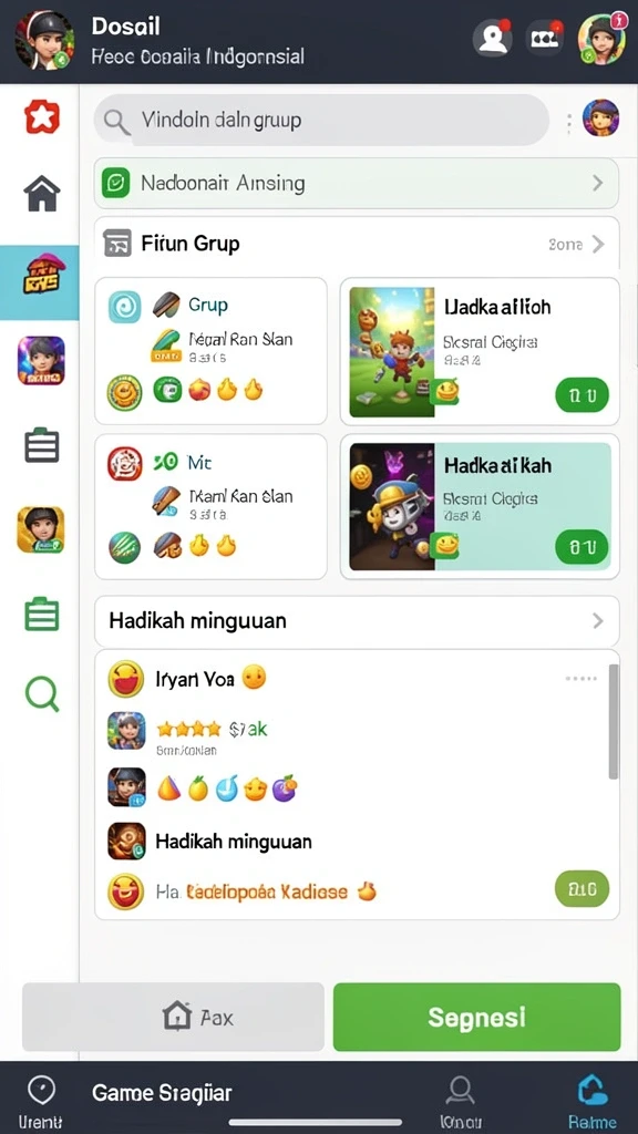 Tampilan utama aplikasi yang menarik dan user-friendly.
