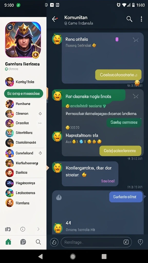 Tampilan antarmuka pengguna yang menarik dan intuitif.