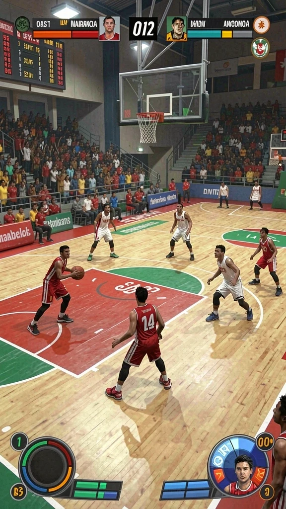 Grafis permainan yang menarik dan penuh warna.