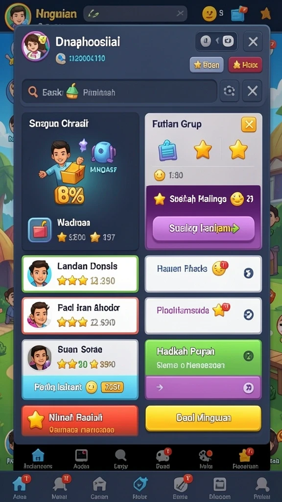 Screenshot app GN777 menampilkan antarmuka yang intuitif.