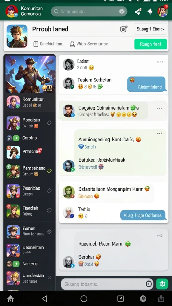 Fitur sosial yang memungkinkan interaksi antar pemain.
