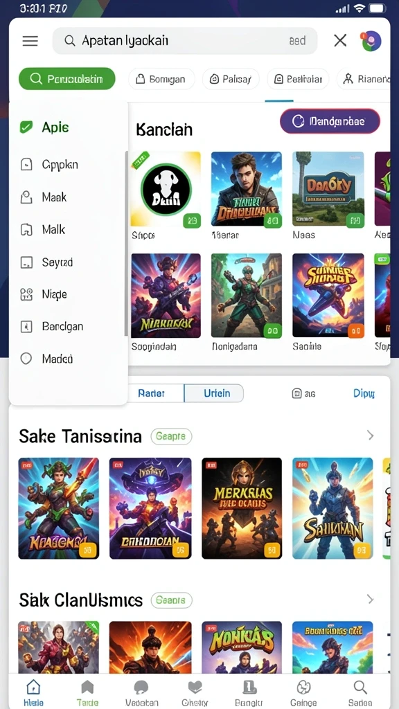Tampilan antarmuka aplikasi yang menarik.