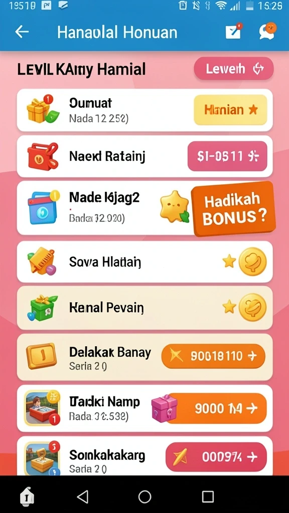Tampilan awal permainan yang menarik.