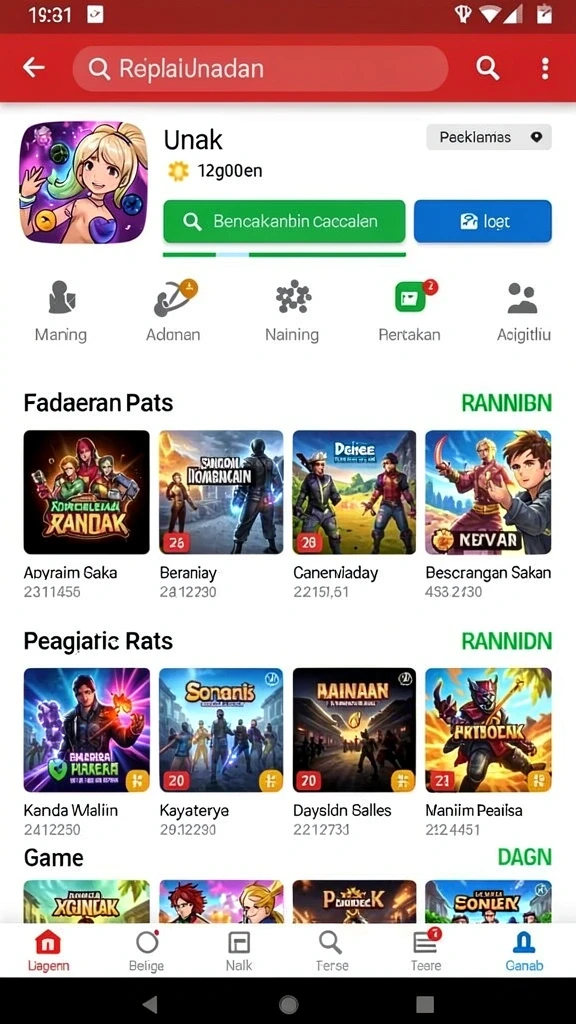 Tampilan antarmuka yang user-friendly.