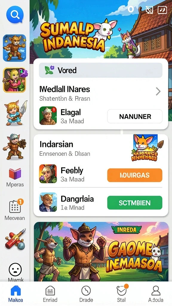 Tampilan antarmuka aplikasi yang menarik dan user-friendly.