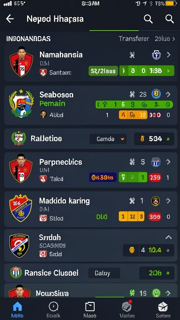 Tampilan karakter yang unik dan menarik.