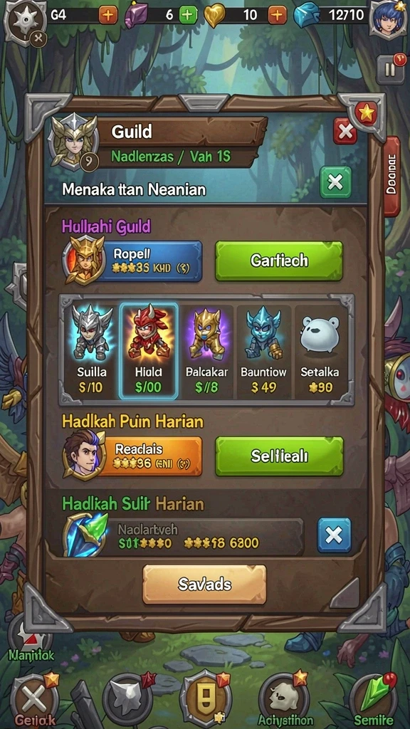 Mode permainan yang beragam dan seru.