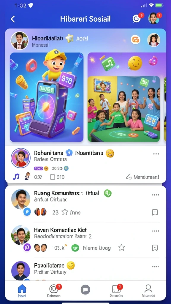 Tampak komunitas pemain yang aktif dan menyenangkan.