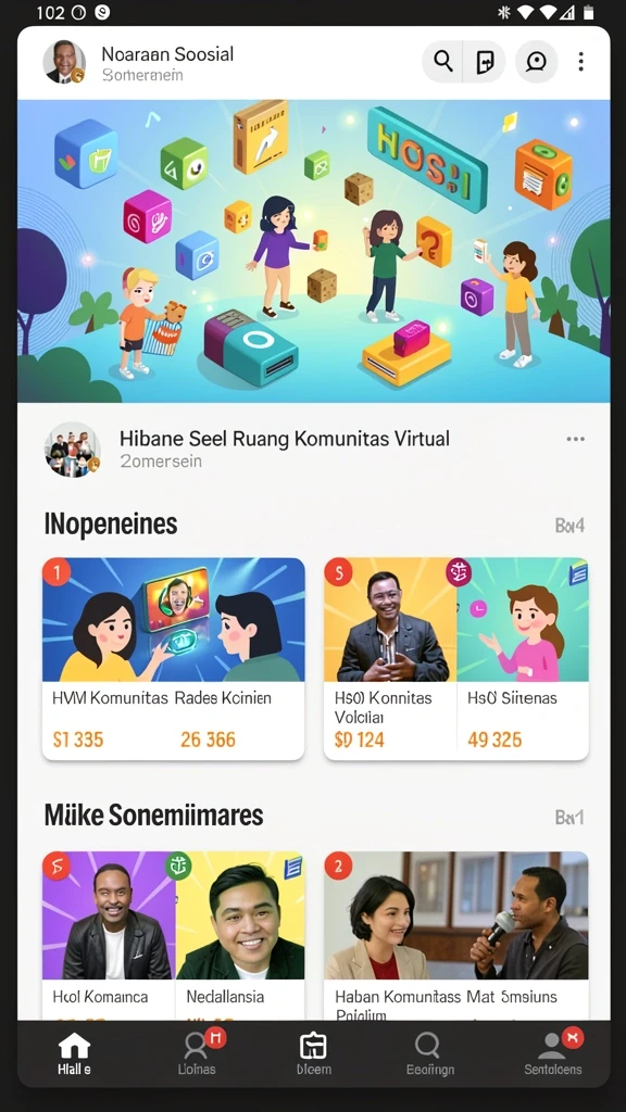 Menampilkan antarmuka pengguna yang intuitif.