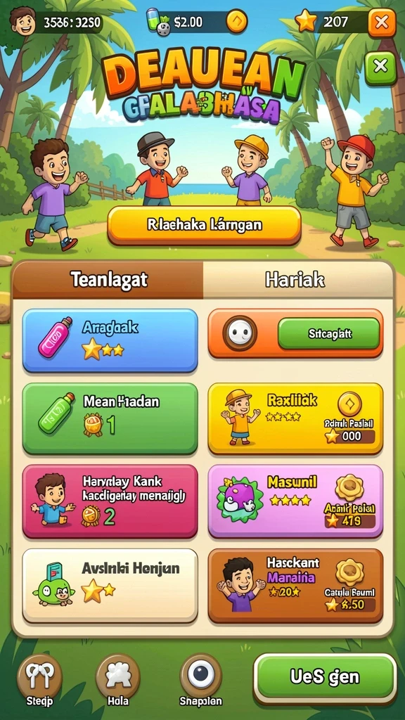 Mode permainan yang beragam dan seru.