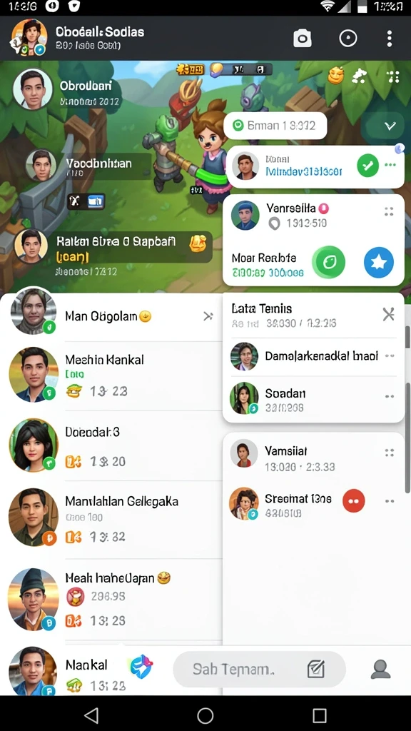 Tampilan grafis yang menarik dan colorful.