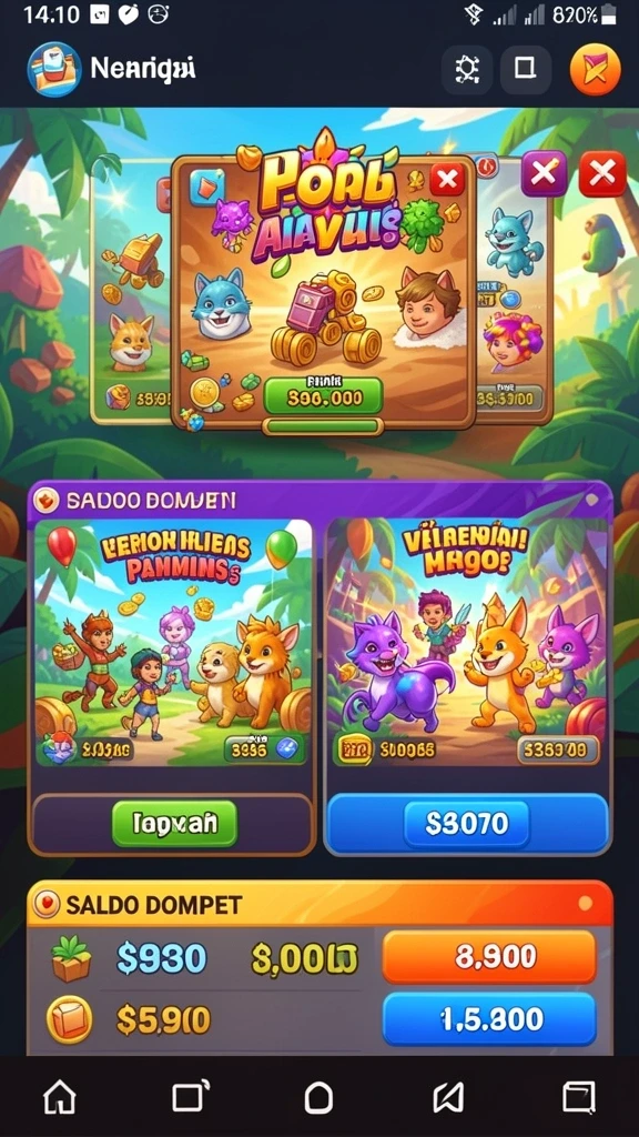 Mode multiplayer yang seru untuk bersaing dengan teman-teman.