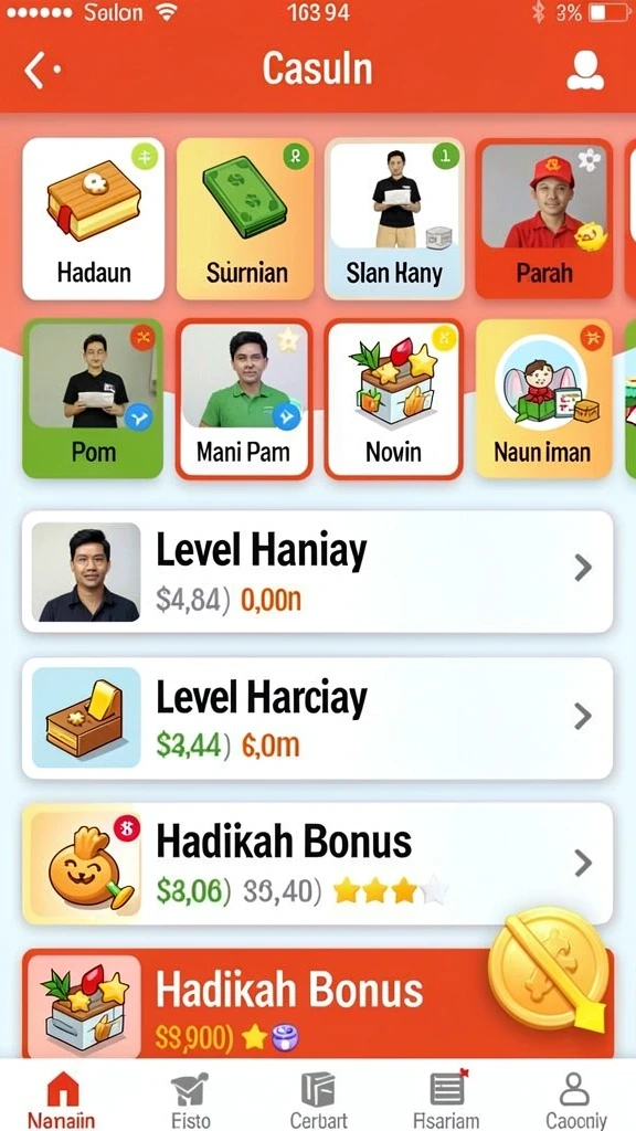 Gameplay seru dalam mode turnamen.