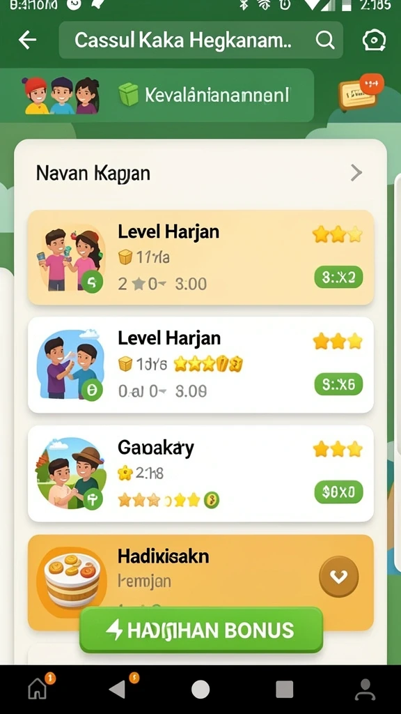 Screenshot menunjukkan grafik permainan yang memukau dan detail yang jelas.