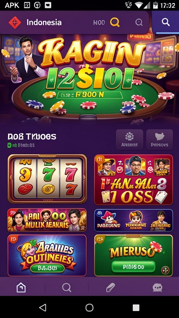 Tampilan awal permainan yang menarik dan intuitif.
