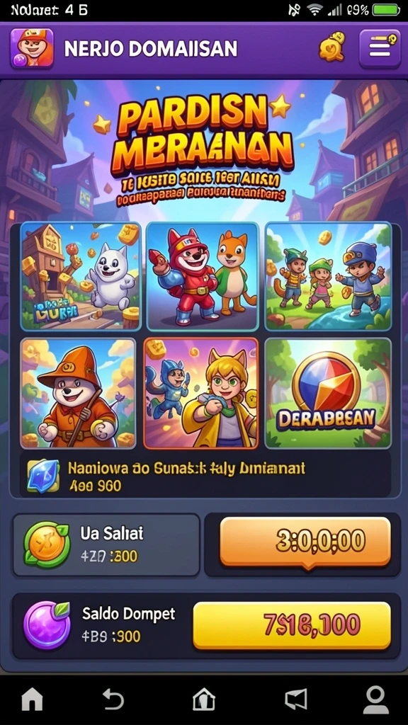 Mode multiplayer yang memungkinkan bersaing dengan teman.