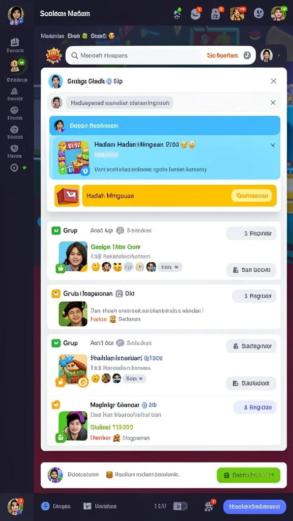 Tampilan antarmuka aplikasi yang menarik.